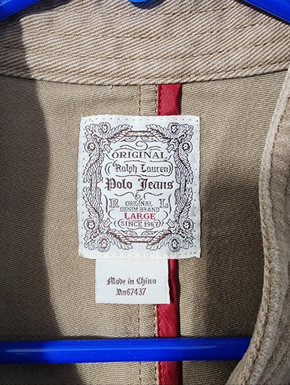Ralph Lauren Tan Utility Field Jacket - Picture 2 of 4